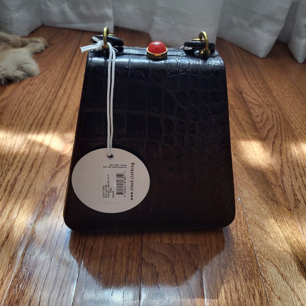 Brown Staud Croc Bag - NEVER WORN